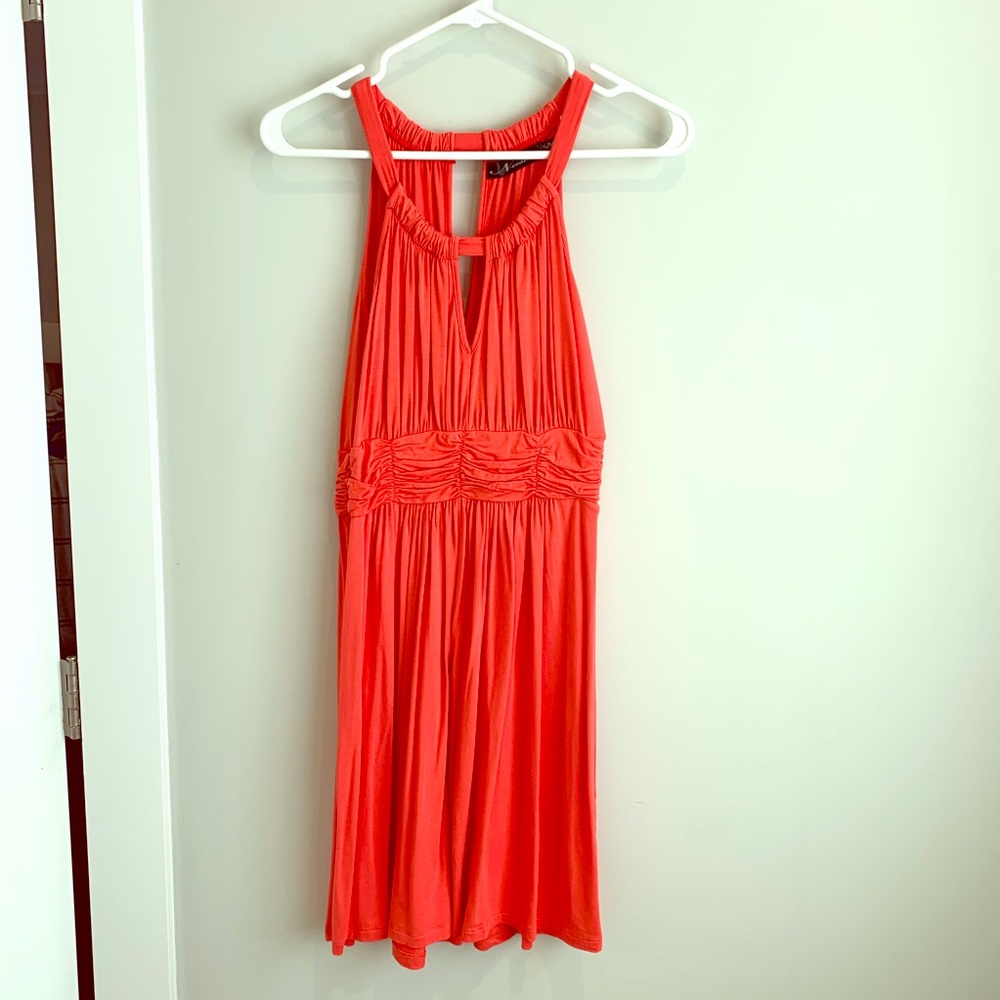 Pink Natasha size S dress with keyhole neck